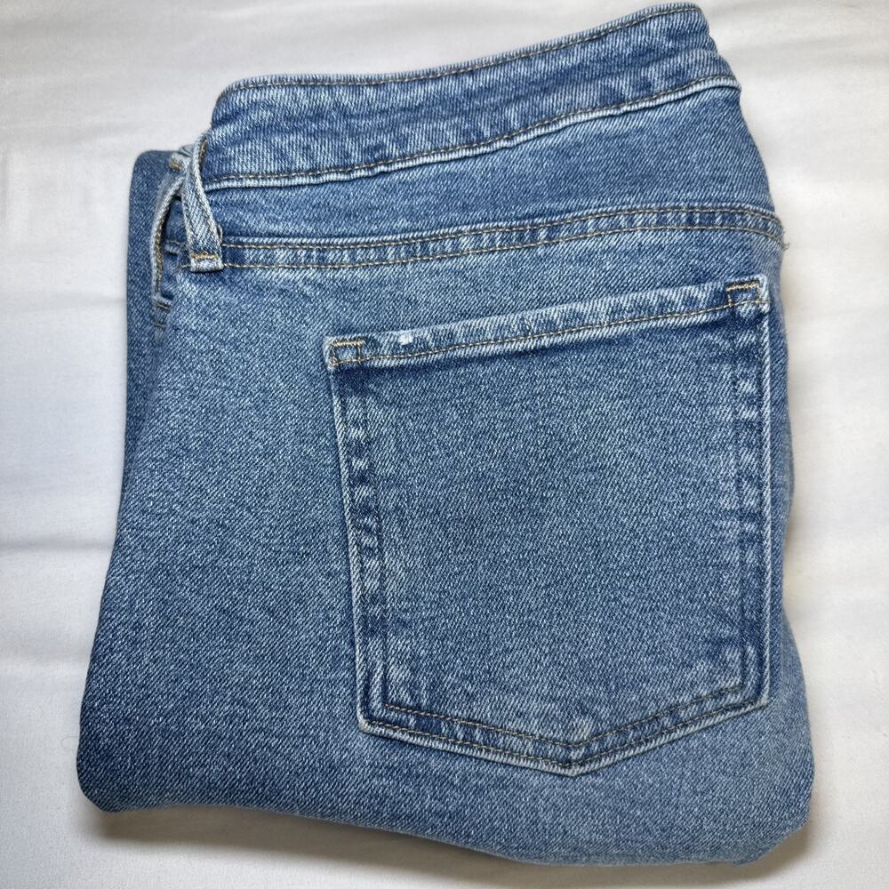 Old Navy Mid Rise Womens 10 Wide Leg Stretch Zip Fly Retro Medium Blue Wash EUC - Picture 12 of 12